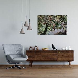 Foto: »Baumkrone mit Beeren [Treetop with berries]« (butlaix look), 90 x 60 cm Fotodruck an Wand