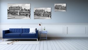 Foto: »Zwinger ( Dresden ) - No.1« (black and white), 60 x 40, 90 x 60, 120 x 80 cm Fotodruck an Wand