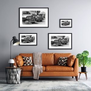 Foto: »Oldtimer [vintage car] - No.8« (butlaix look, black and white, natural colors), 30 x 20, 45 x 30, 60 x 40, 75 x 50 cm Fotodruck an Wand