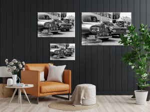 Foto: »Oldtimer [vintage car] - No.8« (butlaix look, black and white, natural colors), 60 x 40, 90 x 60, 120 x 80 cm Fotodruck an Wand