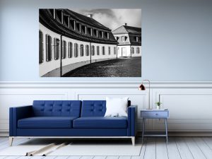 Foto: »Schloss Solitude - No.5« (black and white), 150 x 100 cm Fotodruck an Wand