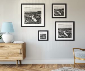 Foto: »Neckar - No.1 (vintage style)« (black and white), 20 x 20, 30 x 30, 40 x 40, 50 x 50 cm Fotodruck an Wand